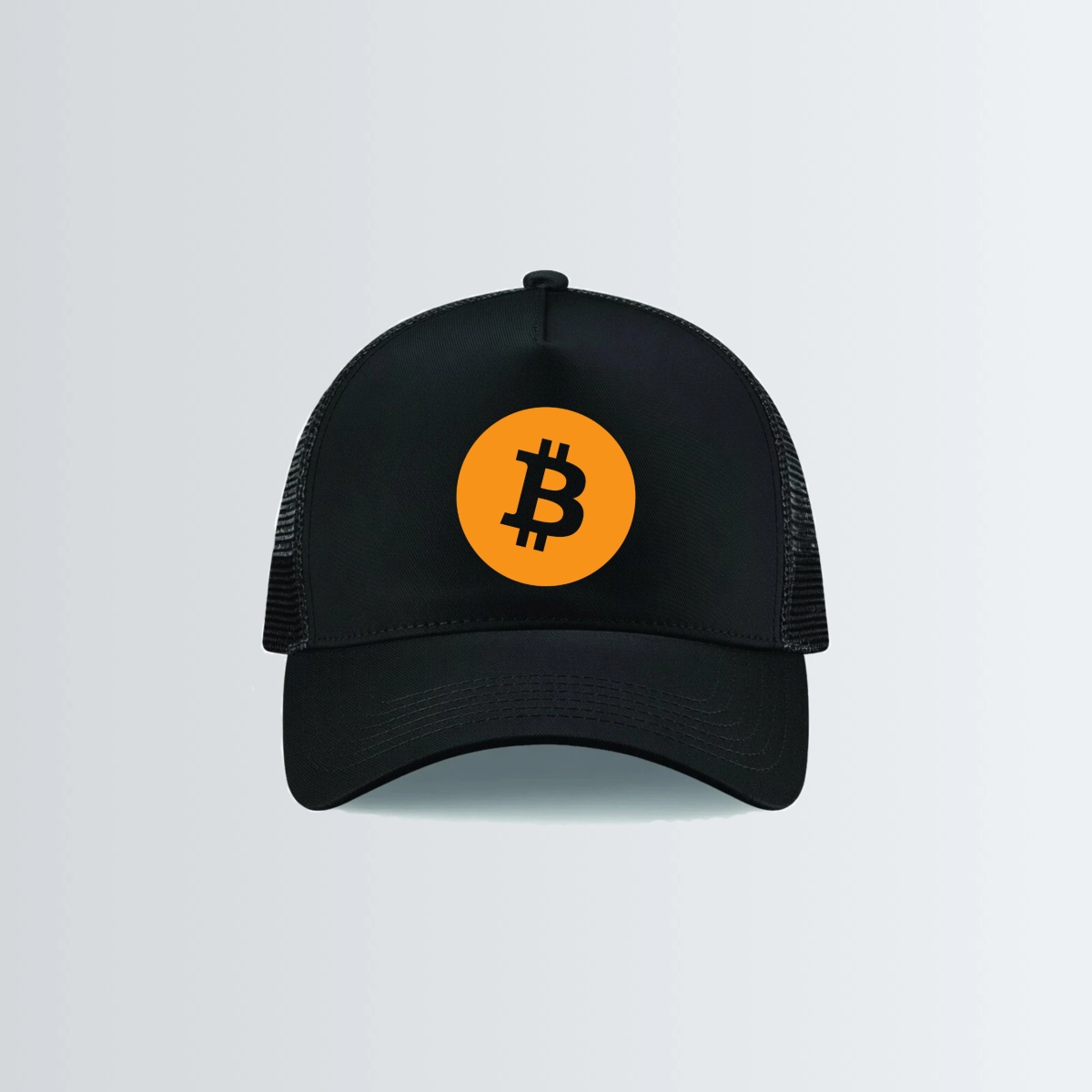 Casquette Snapback trucker « Logo bitcoin» - Noire