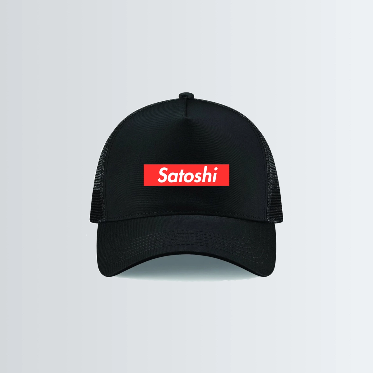 Casquette Snapback trucker « Satoshi Supreme » - Noire