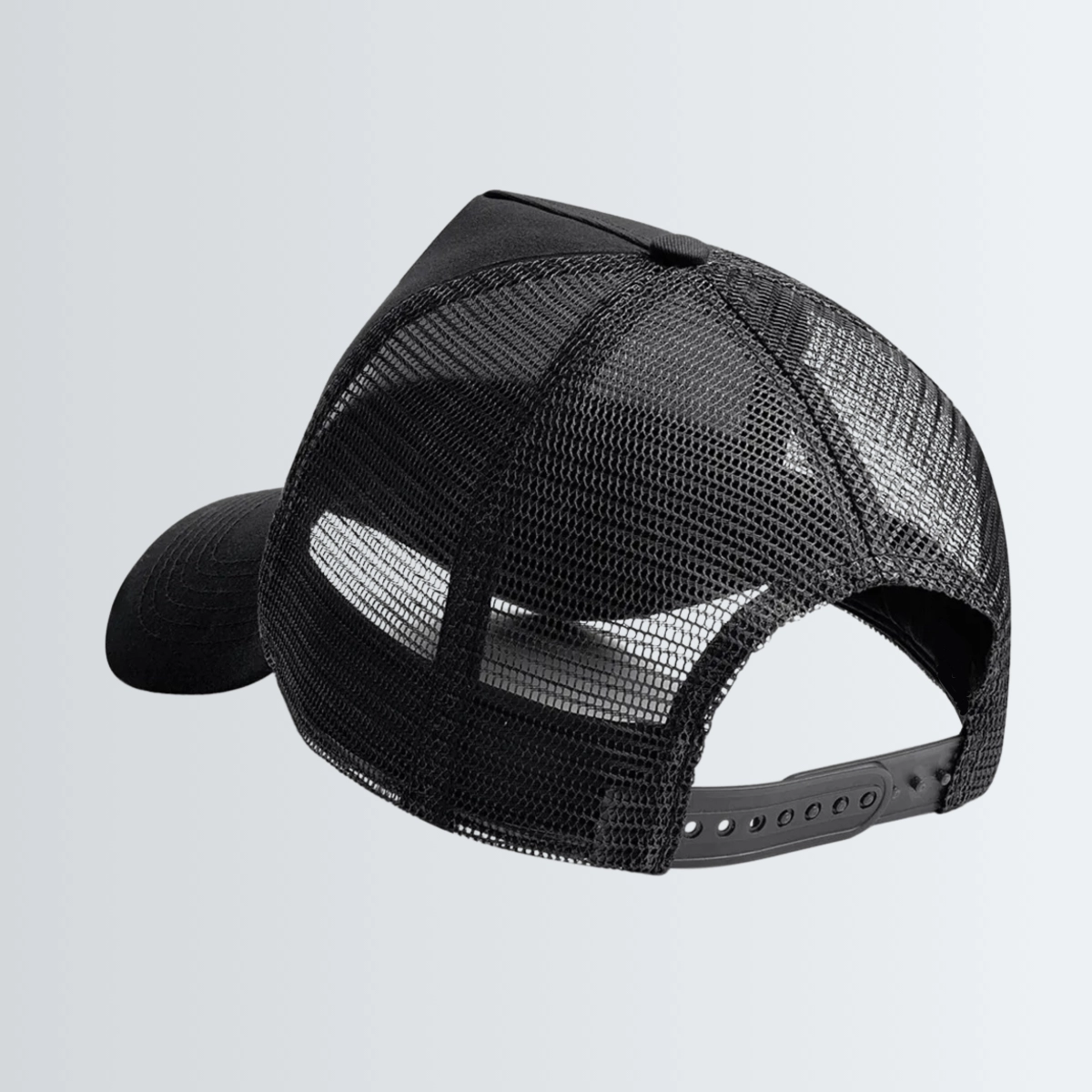 Casquette Snapback trucker « Symbole Satoshi » - Noire