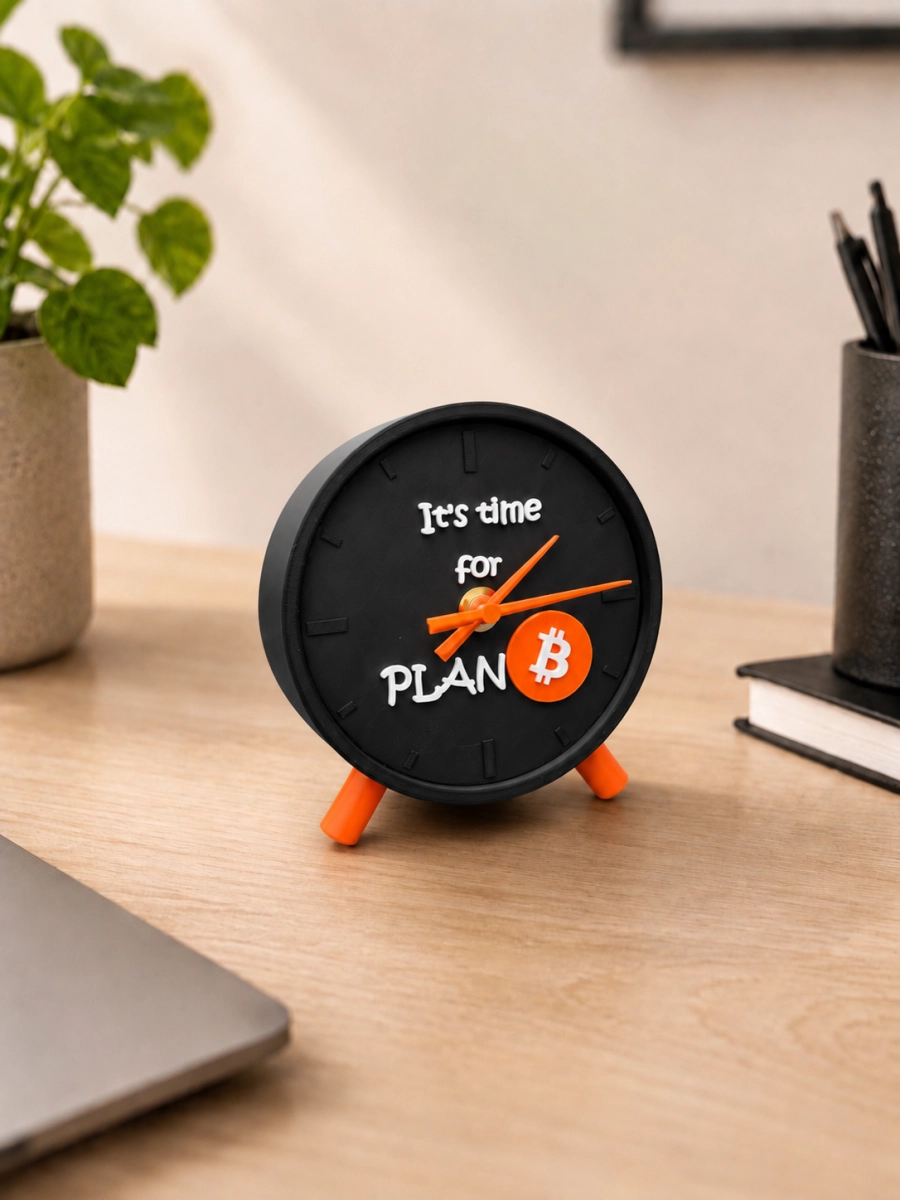Horloge "it's time for plan B"