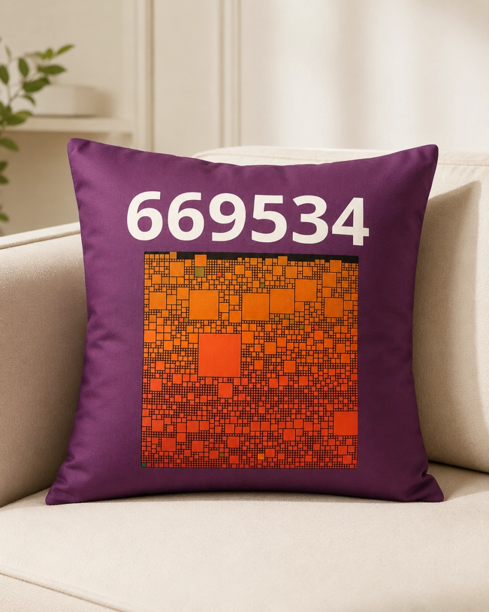Coussin "Bloc Bitcoin"