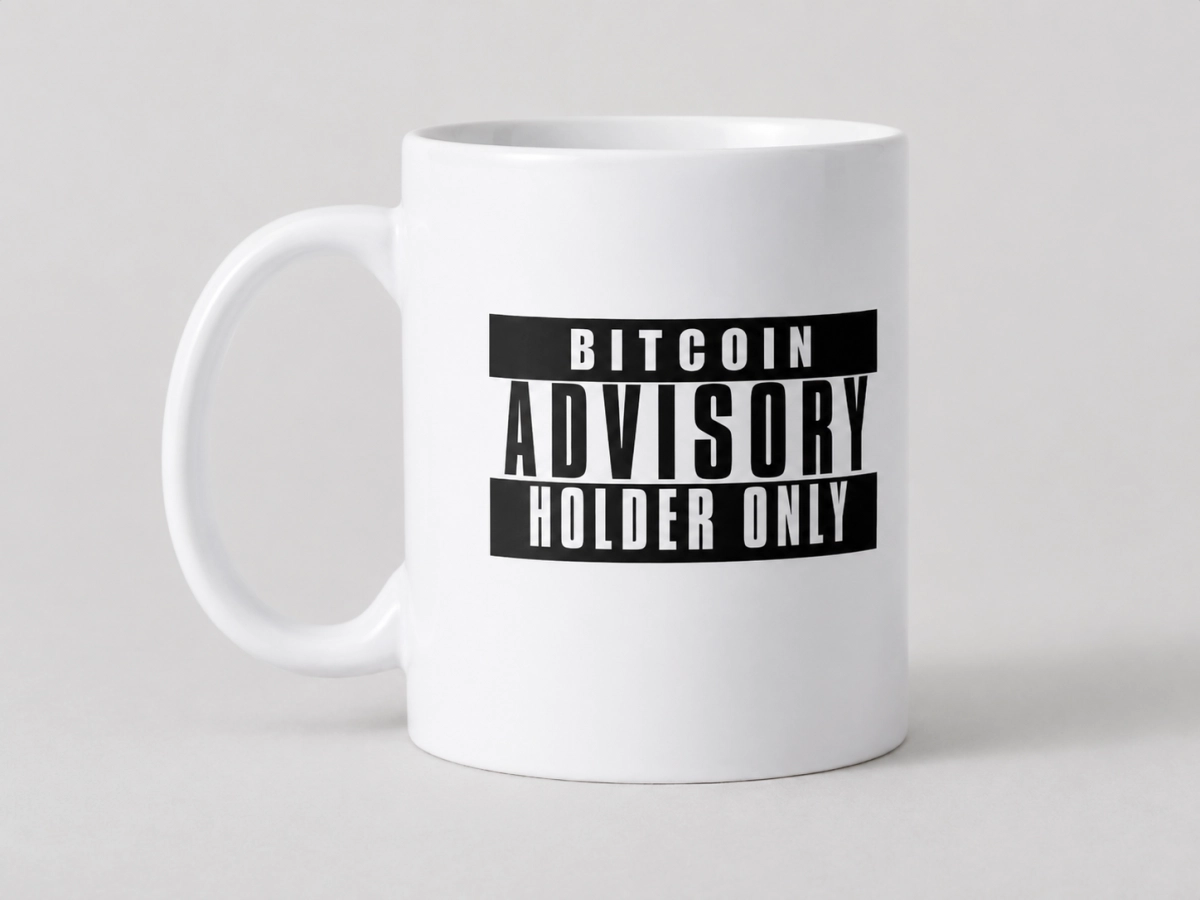 Mug "Bitcoin Advisory"
