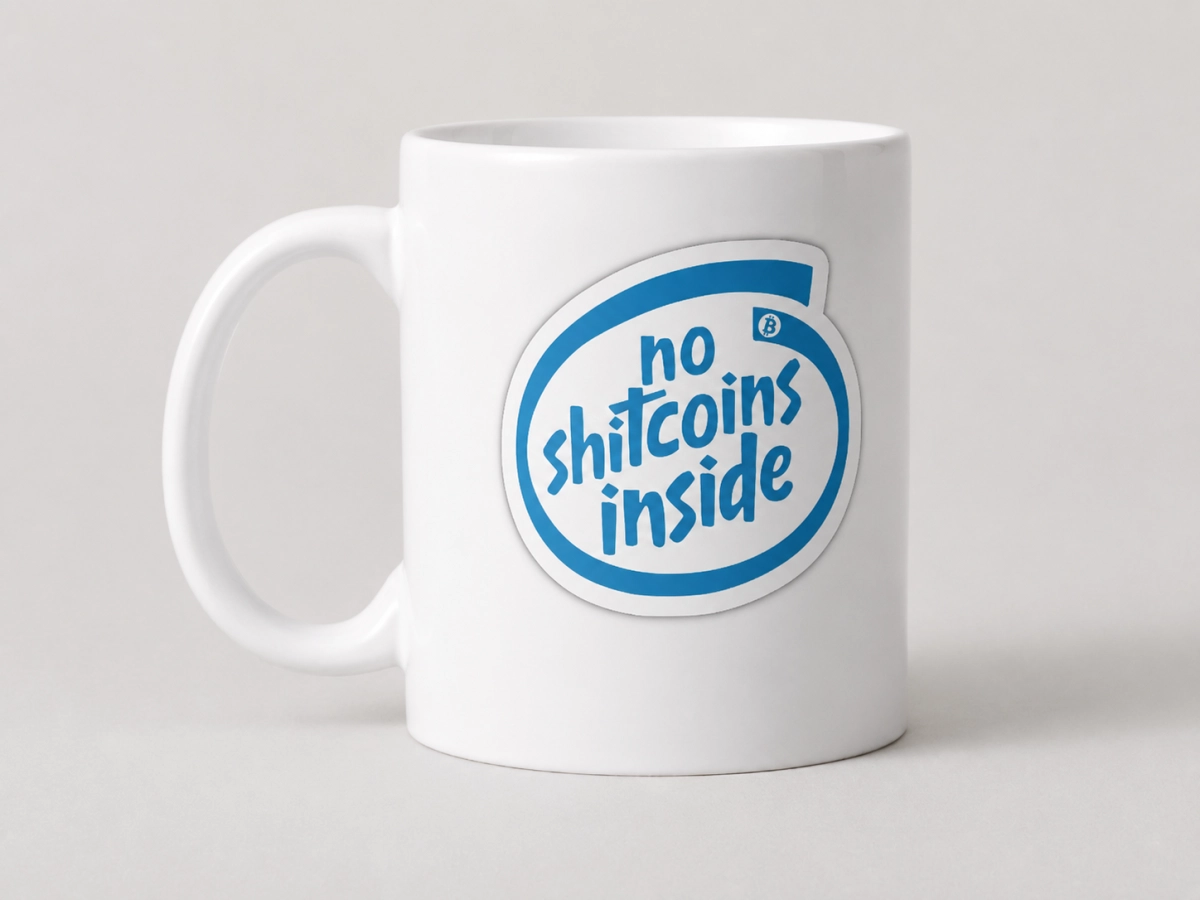 Mug "No shitcoins inside"