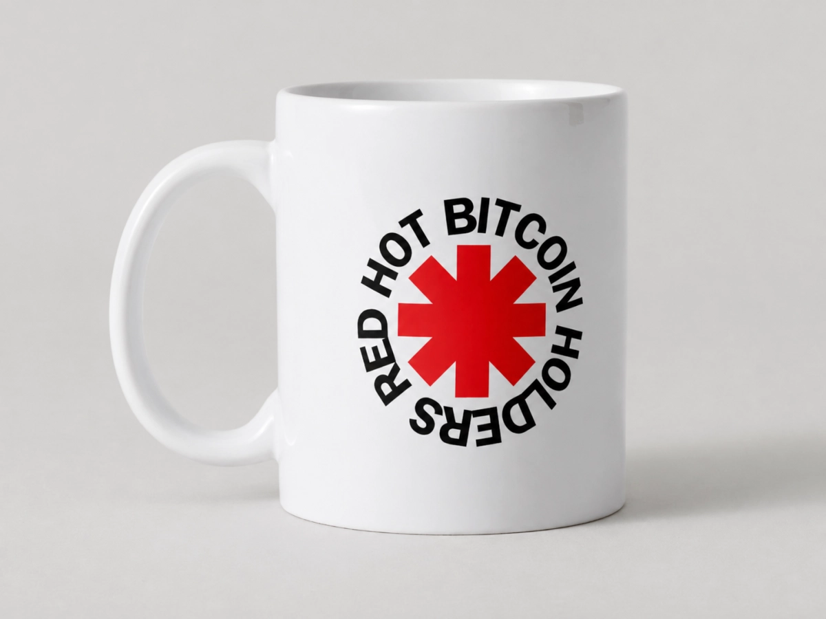 Mug "Red hot bitcoin holders"