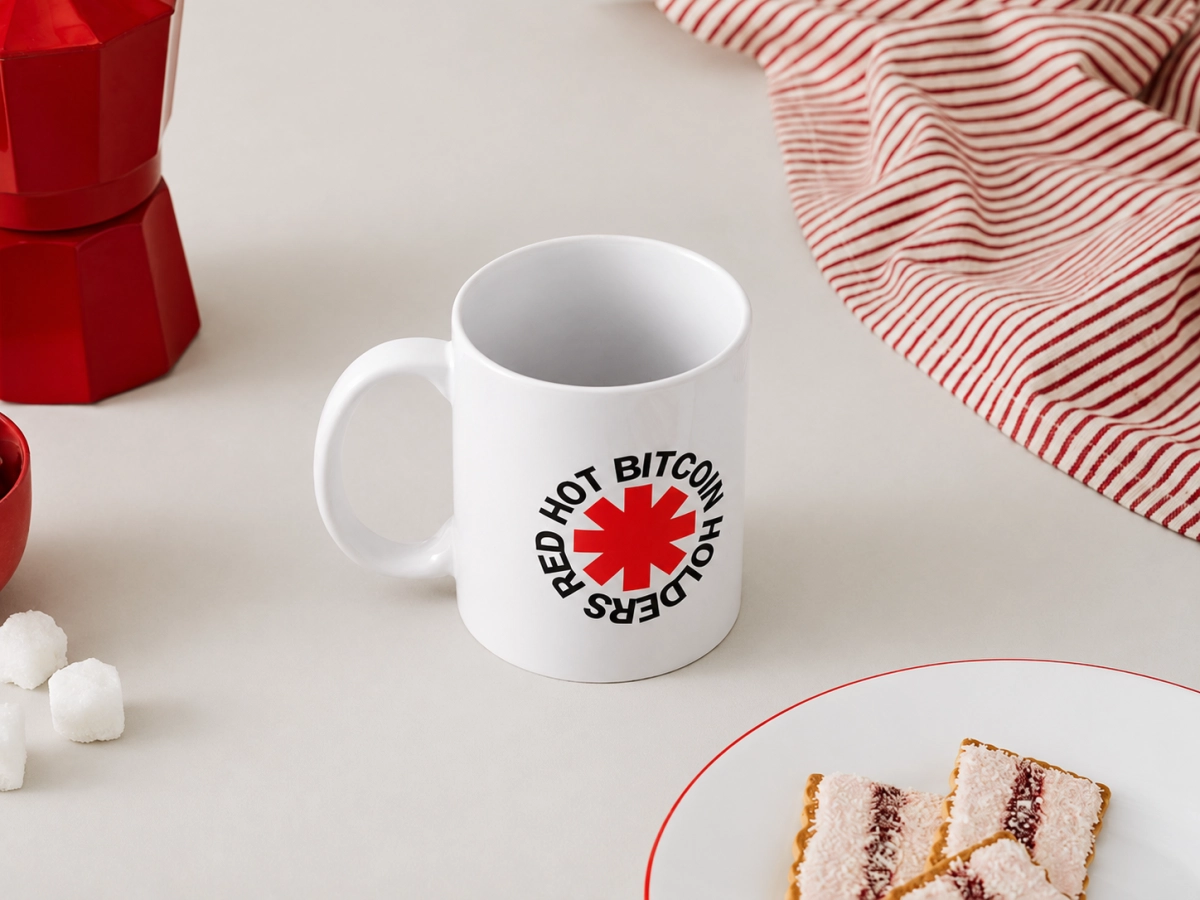 Mug "Red hot bitcoin holders"