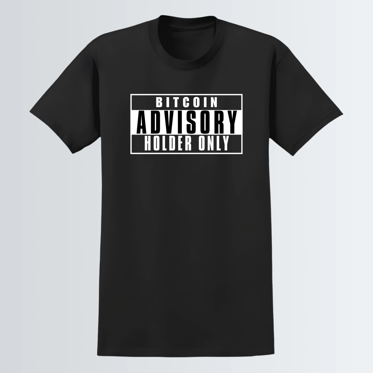 T-shirt "Bitcoin Advisory" - Noir