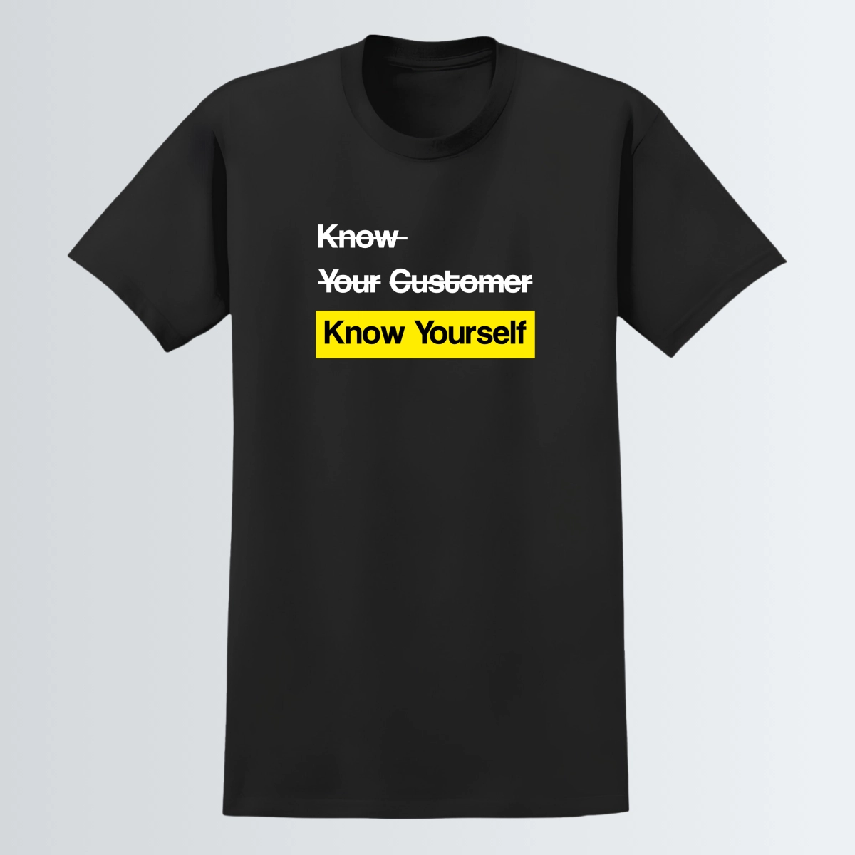 T-shirt "Know yourself" - Noir