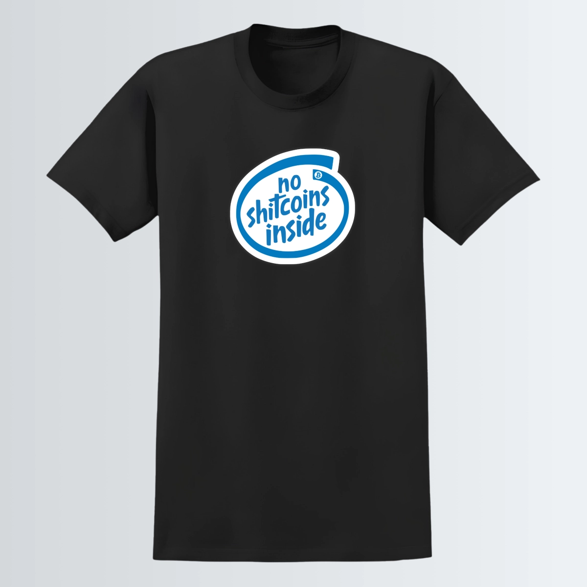 T-shirt "No shitcoins inside" - Noir