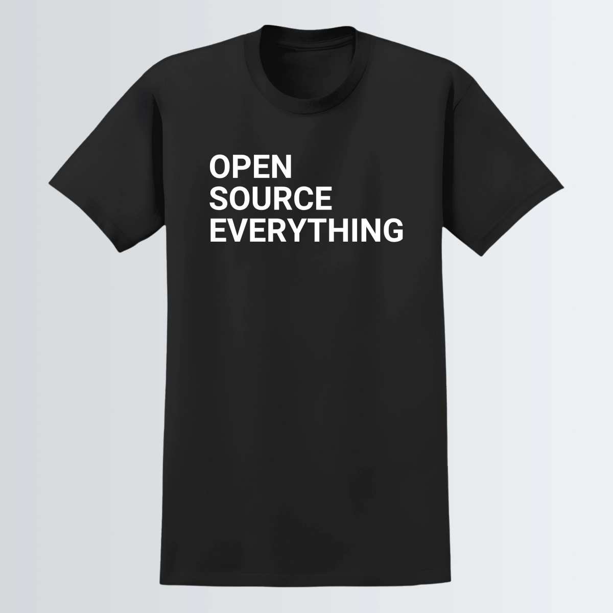 T-shirt "Open source everything" - Noir