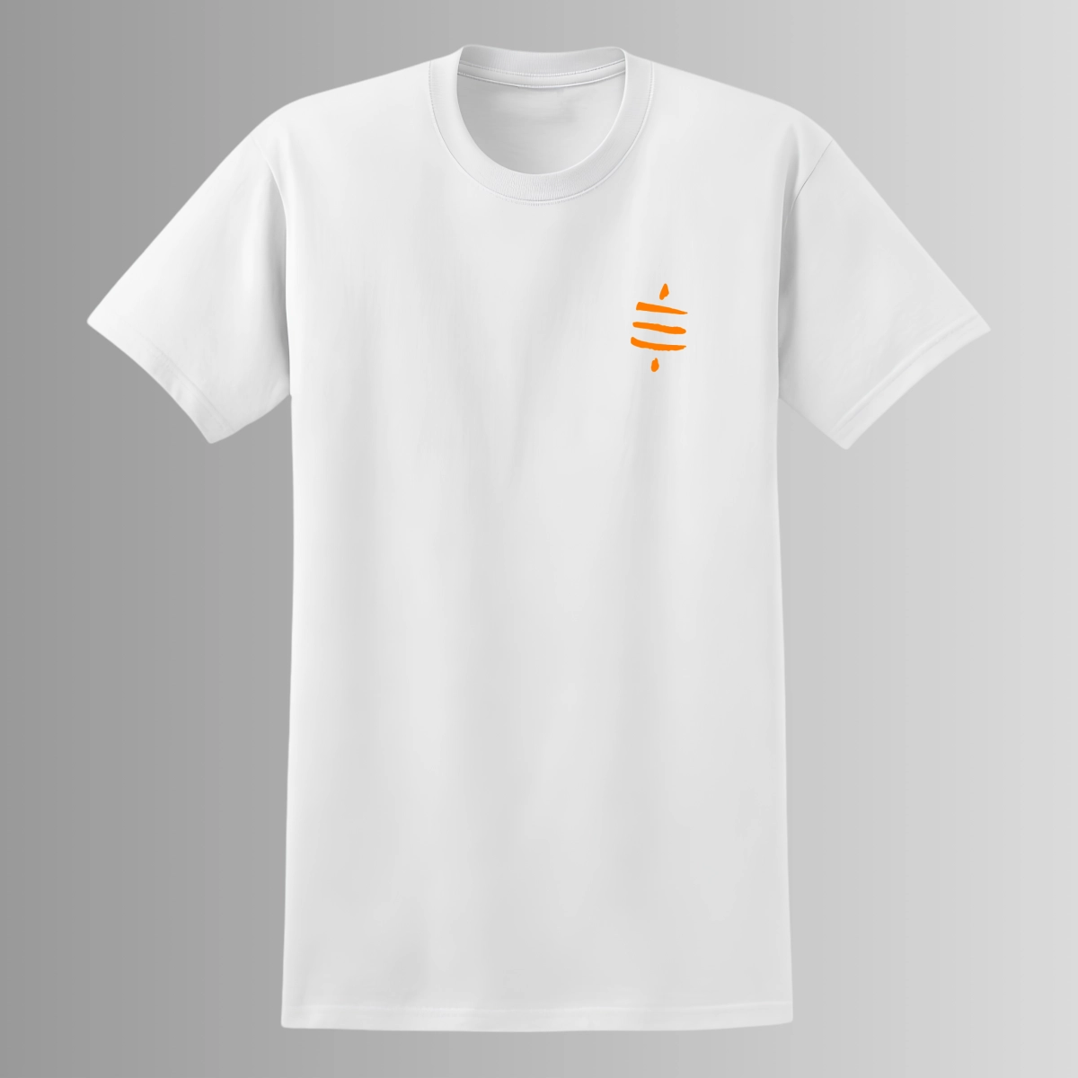 T-shirt "Symbole Satoshi" - Blanc - Discret