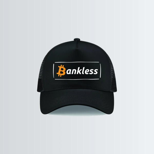Casquette Snapback trucker « Bankless » - Noire