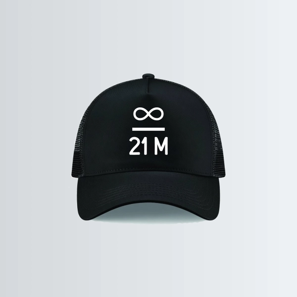 Casquette Snapback trucker « Infinity / 21 M » - Noire