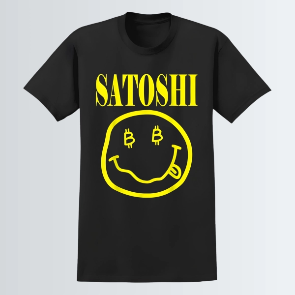 T-shirt "Satoshi - Nirvana" - Noir