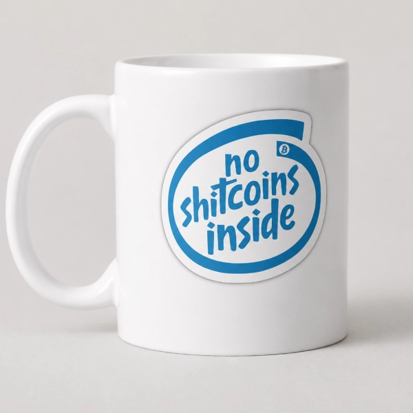 Mug "No shitcoins inside"