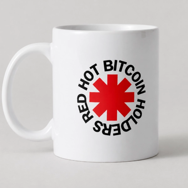 Mug "Red hot bitcoin holders"