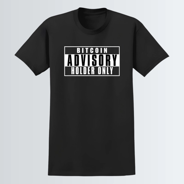 T-shirt "Bitcoin Advisory" - Noir
