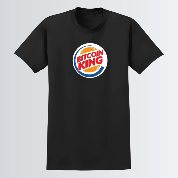 T-shirt "Bitcoin King" - Noir