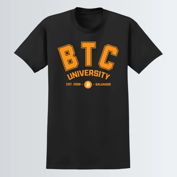 T-shirt "BTC University" - Noir