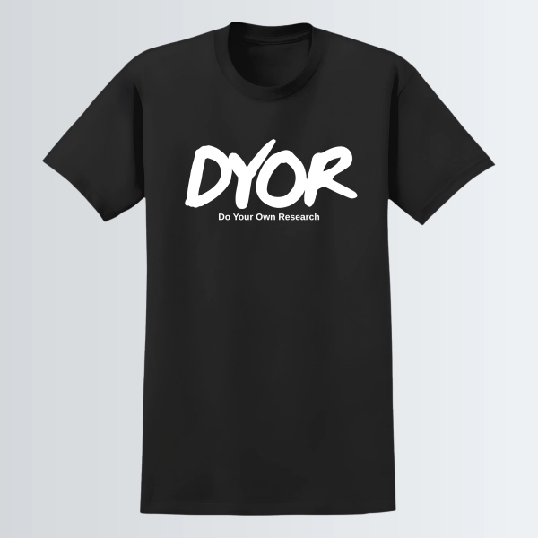 T-shirt "DYOR" - Noir