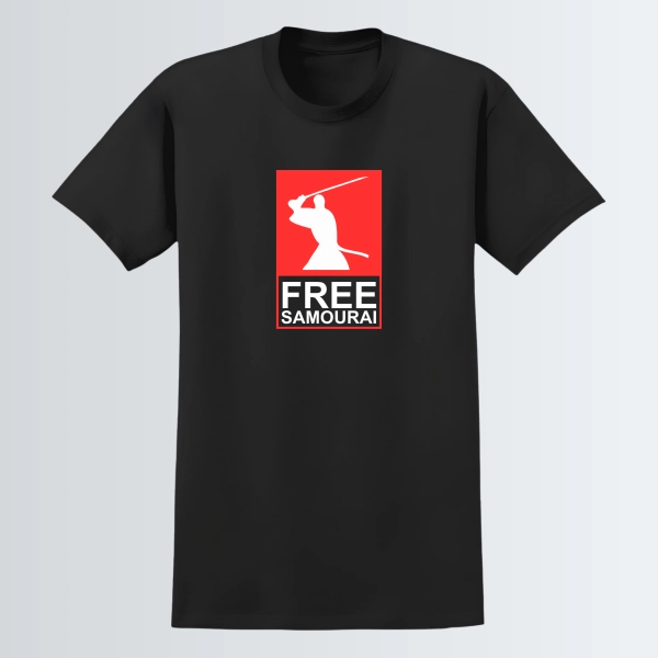 T-shirt "Free samourai" - Noir