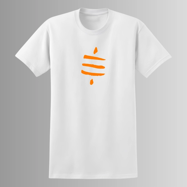 T-shirt "Symbole Satoshi" - Blanc